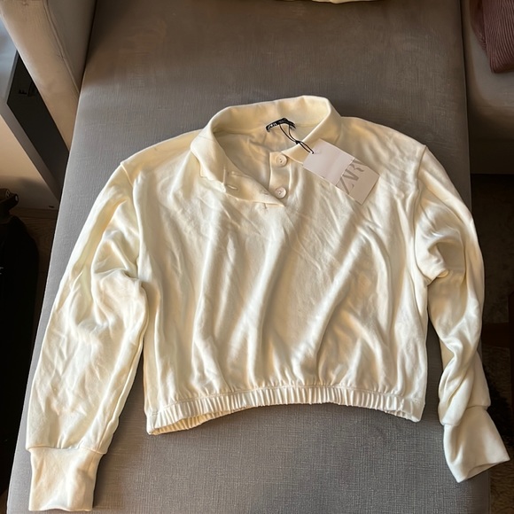 Zara top NWT white super soft - Picture 1 of 1
